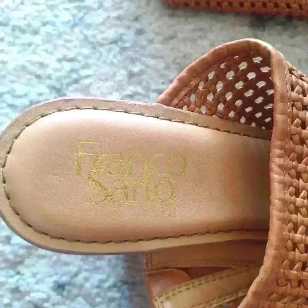 Franco Sarto stacked wedge